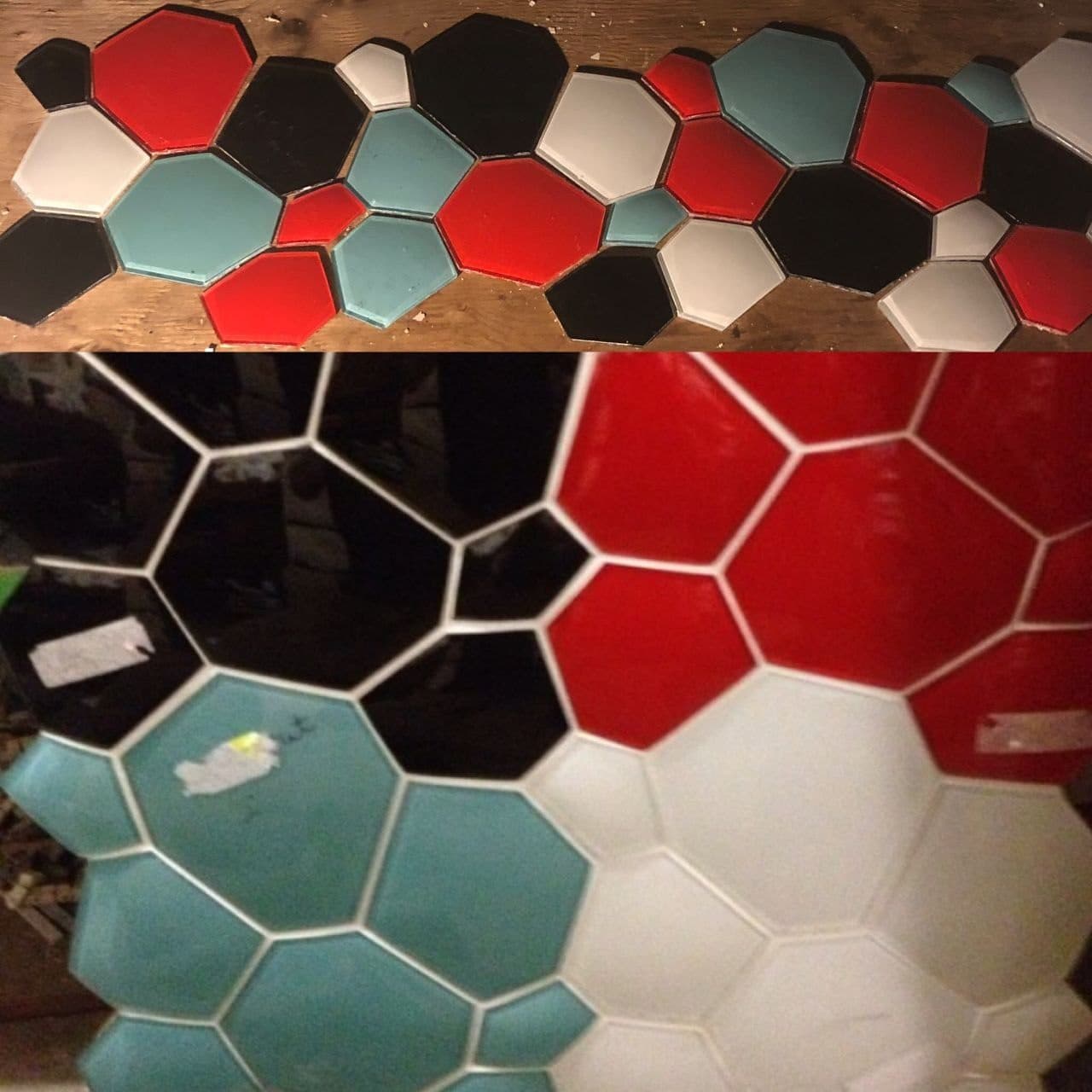 Honeycomb Hex Wall — Oversized hex feature tile