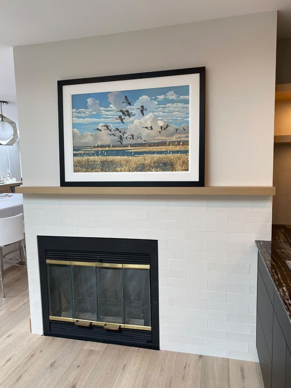 Hearth & Surround — Clean-lined modern surround